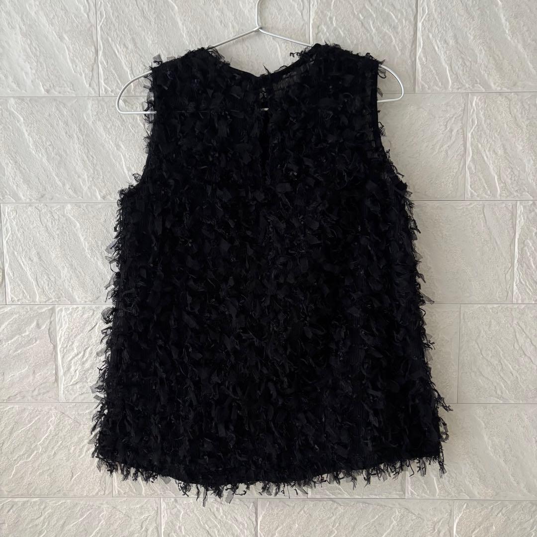 ユナイテッドアローズ ☆ ブラックファーベスト ノースリーブ