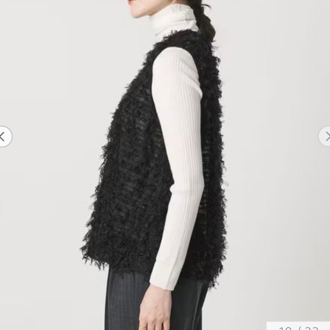 ユナイテッドアローズ ☆ ブラックファーベスト ノースリーブ