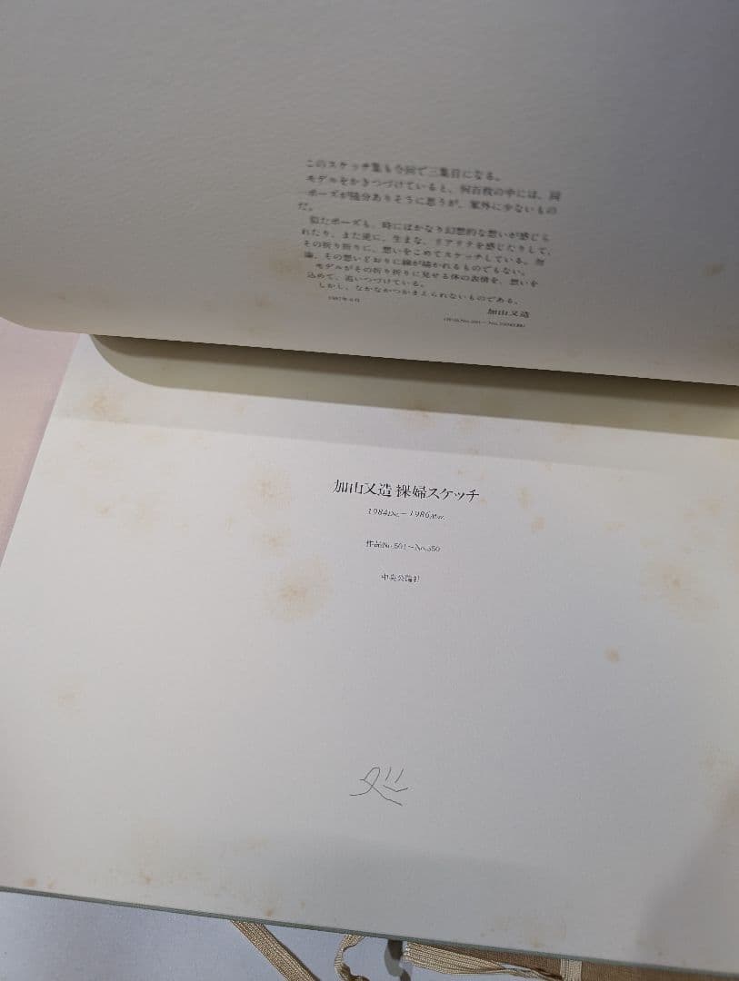 加山又造 裸婦スケッチ 限定95部」1984～1986 作品No.501～750