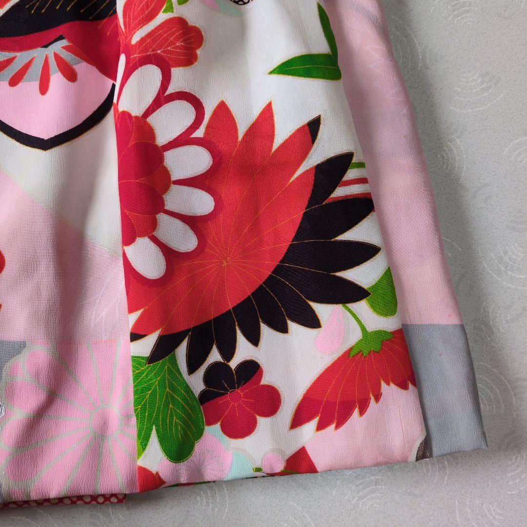 七五三３歳女の子正絹手作りの被布（中綿無し）