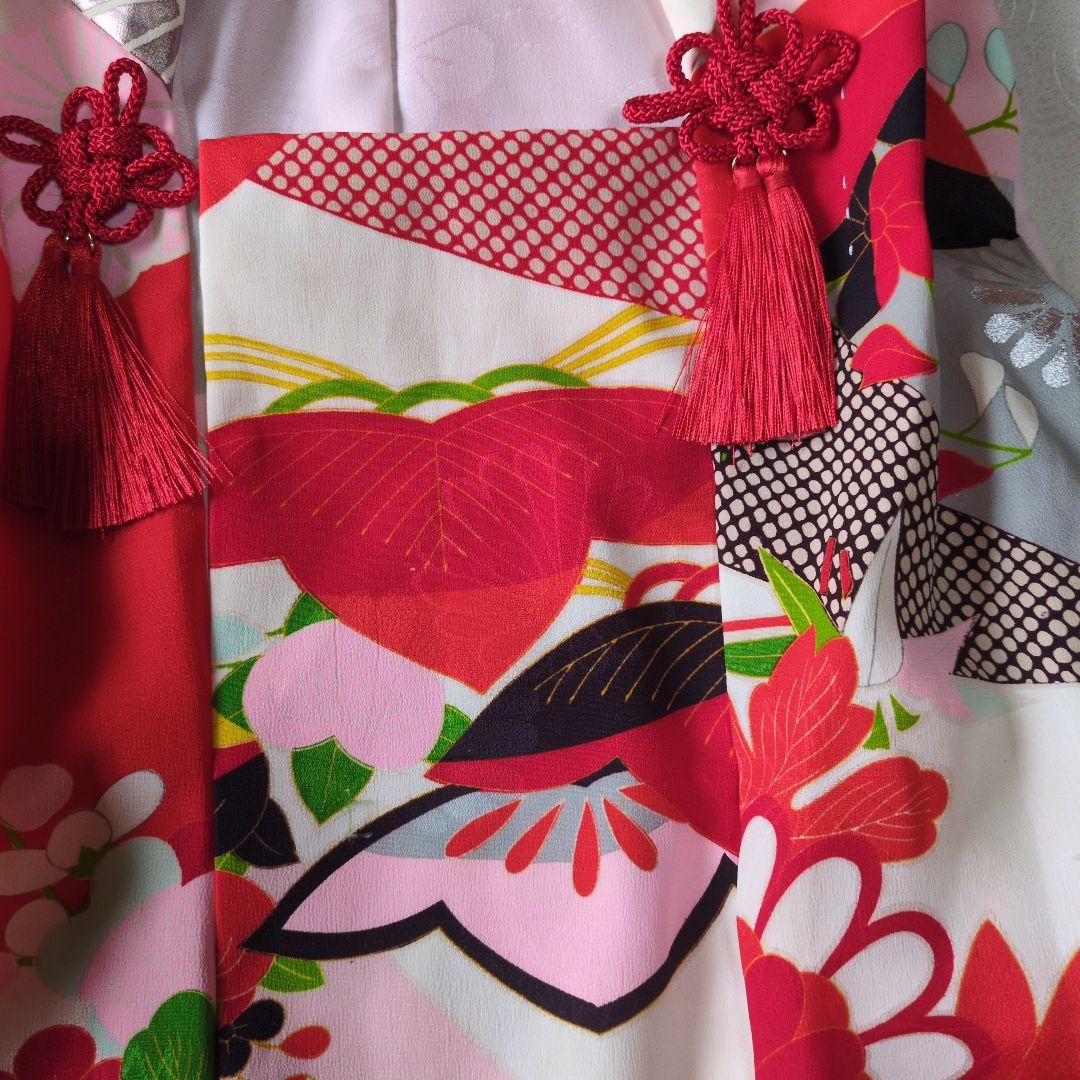 七五三３歳女の子正絹手作りの被布（中綿無し）