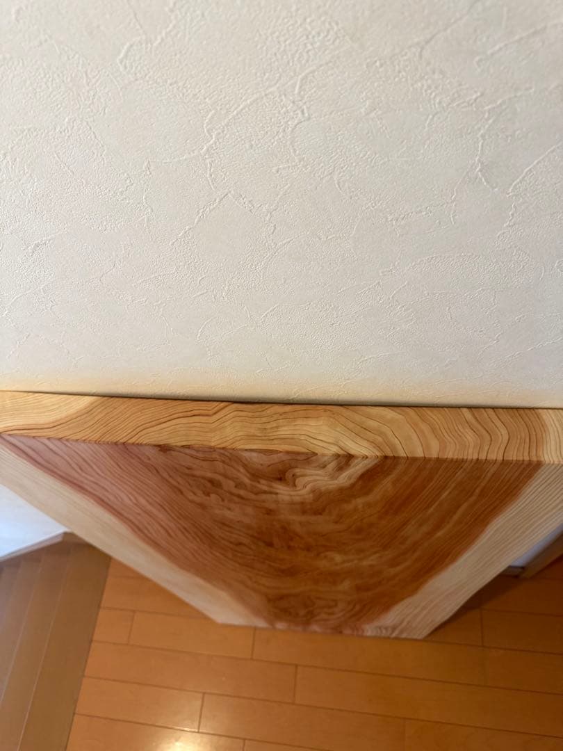 天然杉の一枚板根っこ部分木目テーブル