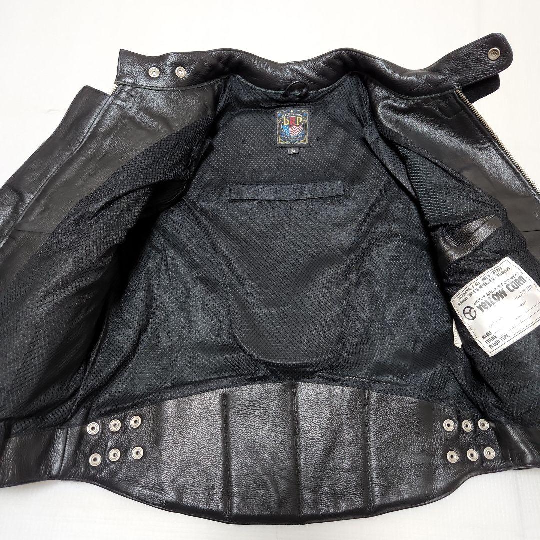 Ｌ　イエローコーン　革ジャン　レザー　ライダース　ジャケット Ｌサイズ