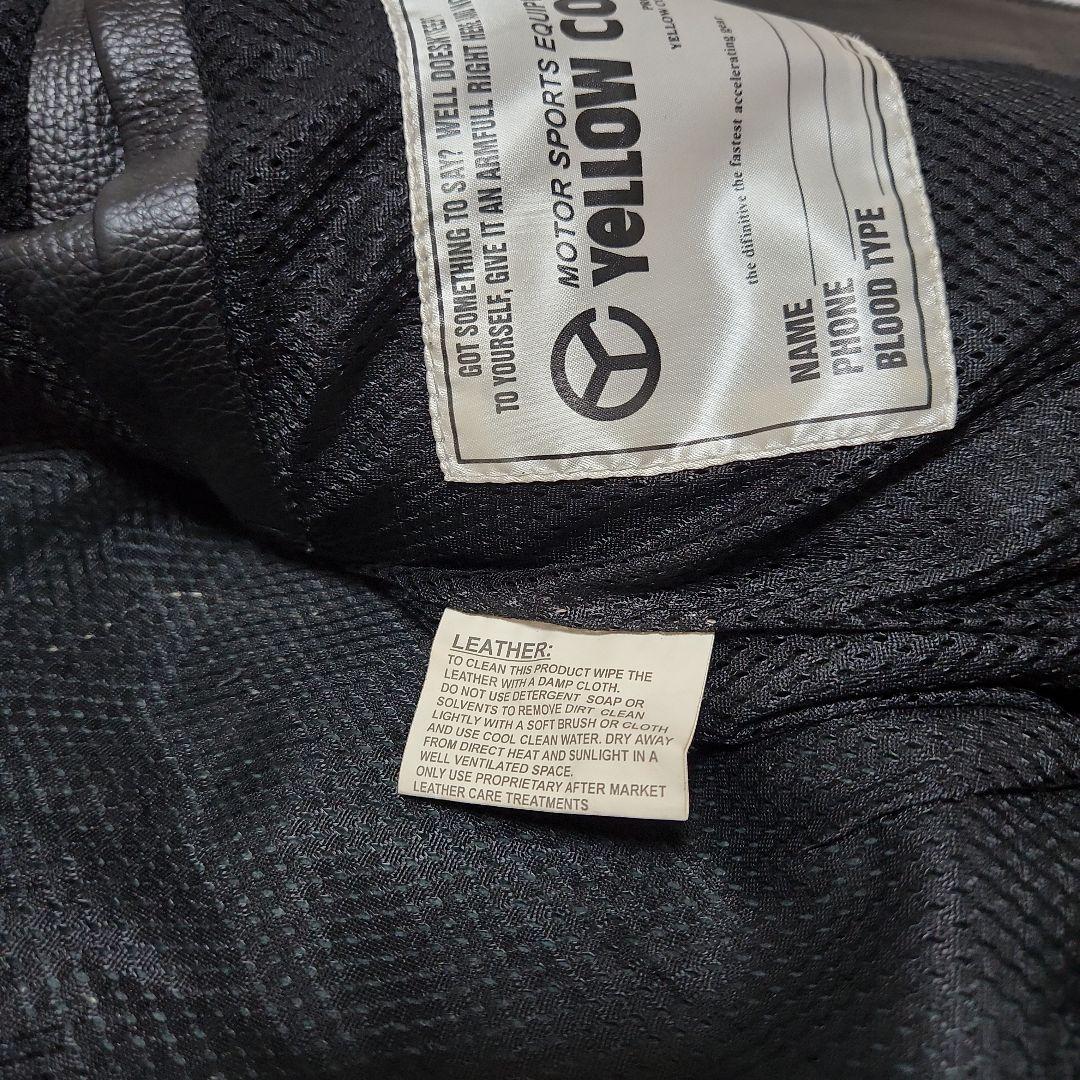 Ｌ　イエローコーン　革ジャン　レザー　ライダース　ジャケット Ｌサイズ