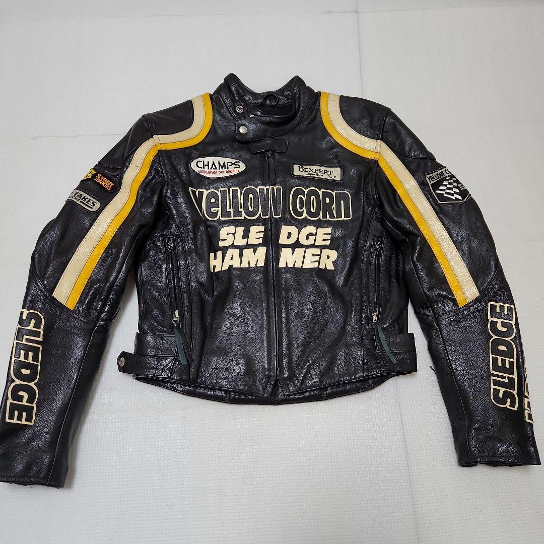Ｌ　イエローコーン　革ジャン　レザー　ライダース　ジャケット Ｌサイズ