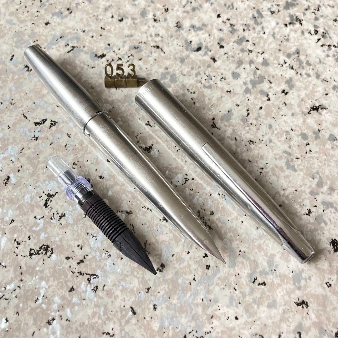 #053 オーバーホール済み 万年筆 レア パイロット PILOT μ ミュー
