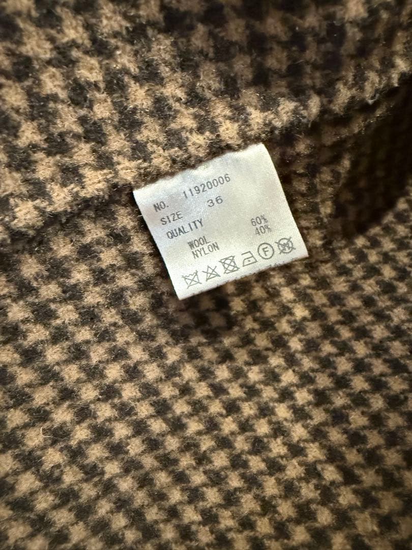 TODAYFUL チェック柄　チェスターコート　36