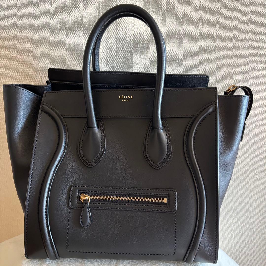 CELINE セリーヌ　ラゲージ　ミニ　ブラック