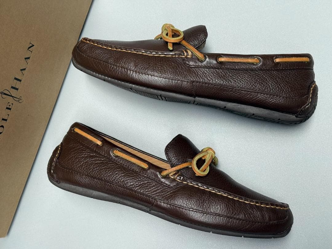 新品 8M/25.5㎝ コールハーン キャンプ モック ドライバー 濃ブラウン