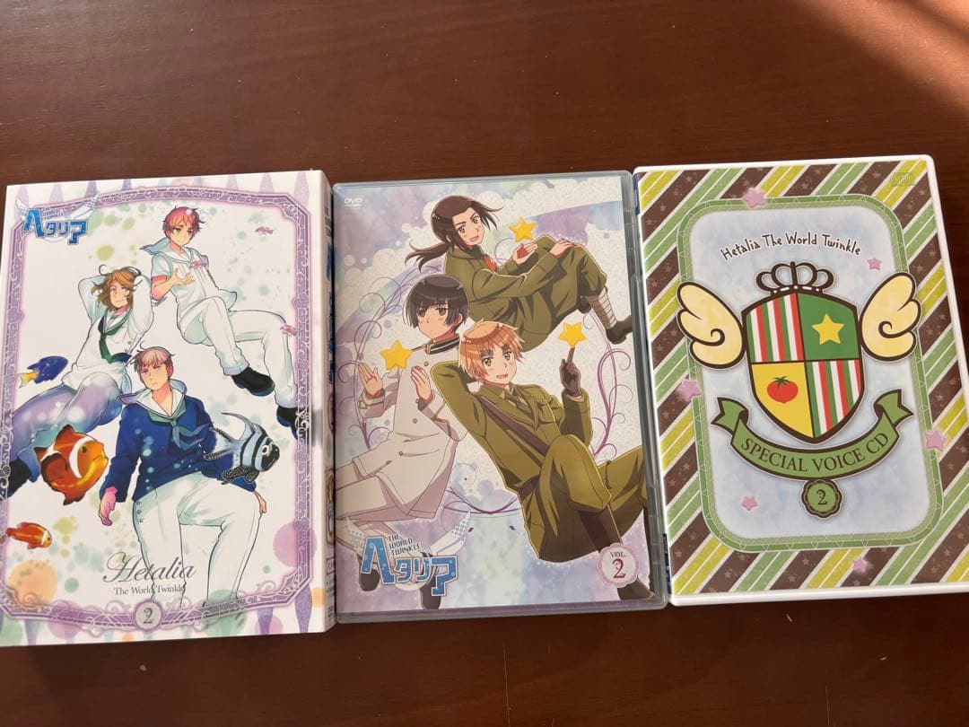 ヘタリア World Twinkle アニメDVDセット 特典CD 原作カード付