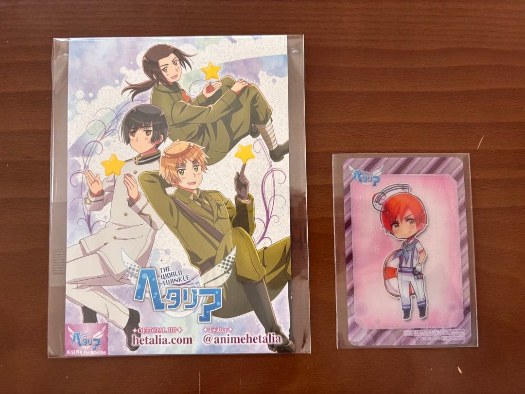 ヘタリア World Twinkle アニメDVDセット 特典CD 原作カード付