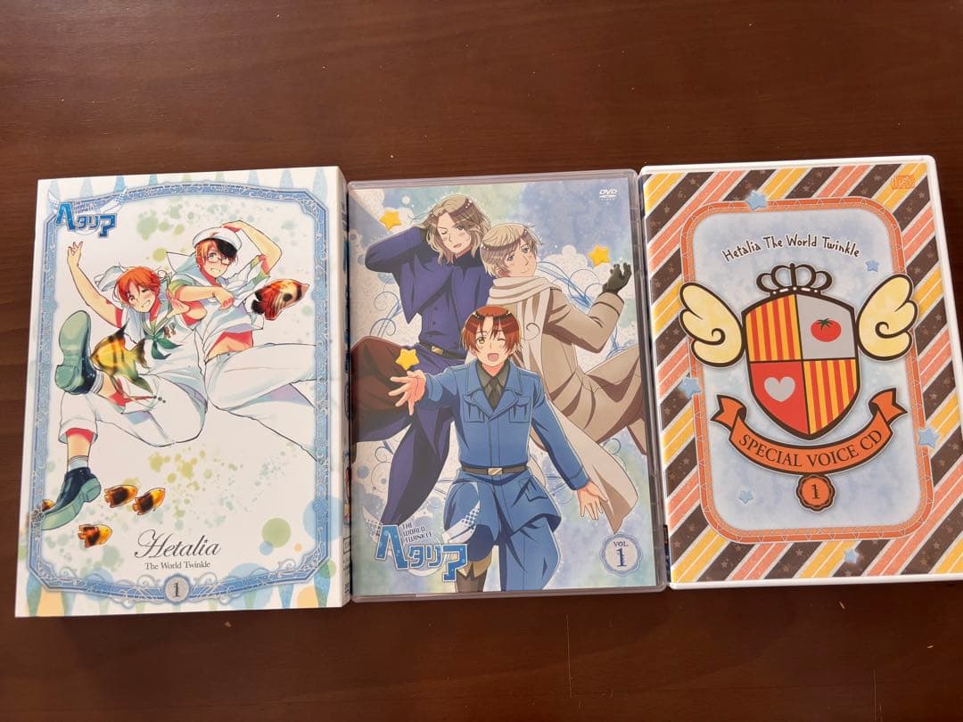 ヘタリア World Twinkle アニメDVDセット 特典CD 原作カード付