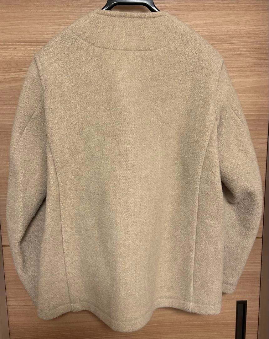 DANTON ノーカラージャケット 38 ベージュ