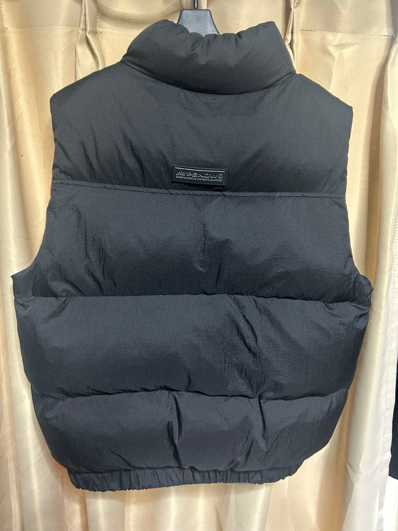 ブラック ダウンベスト Lサイズ アイコンロゴ