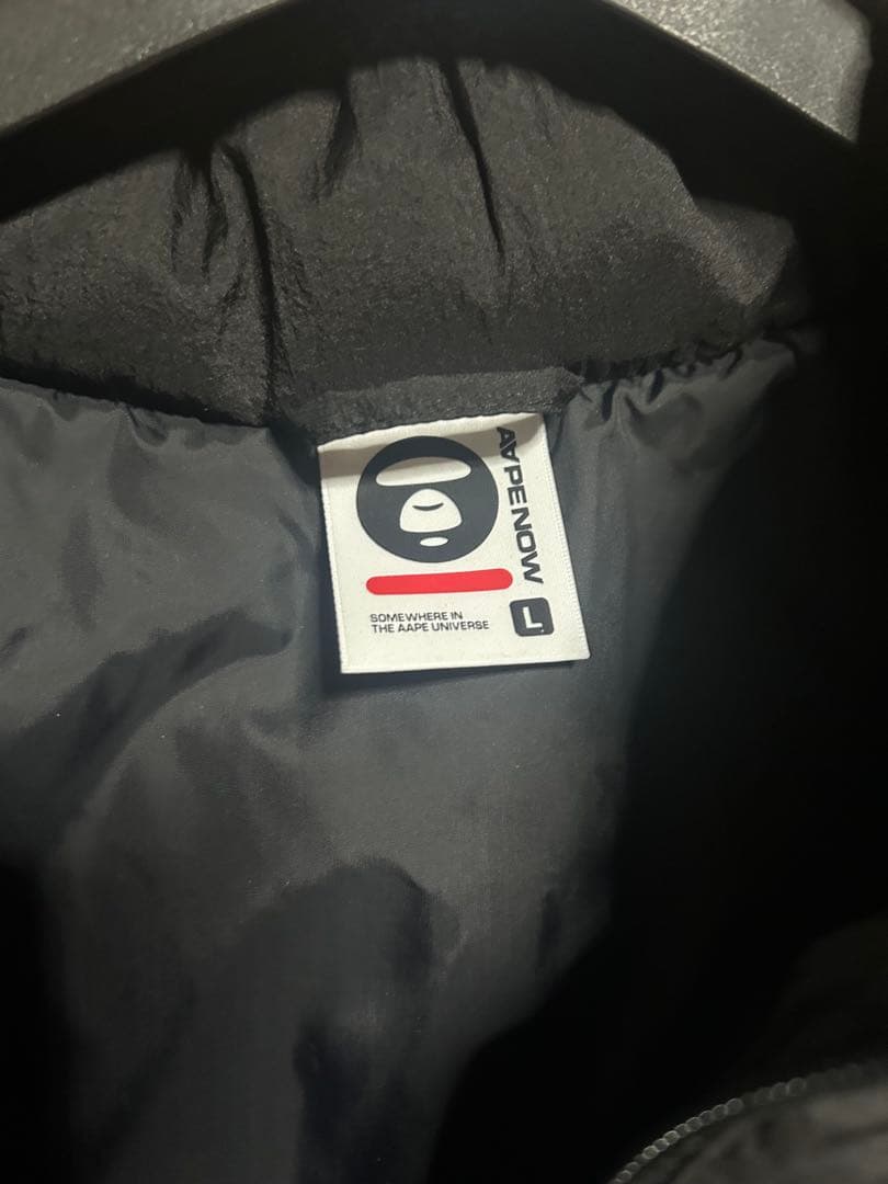 ブラック ダウンベスト Lサイズ アイコンロゴ