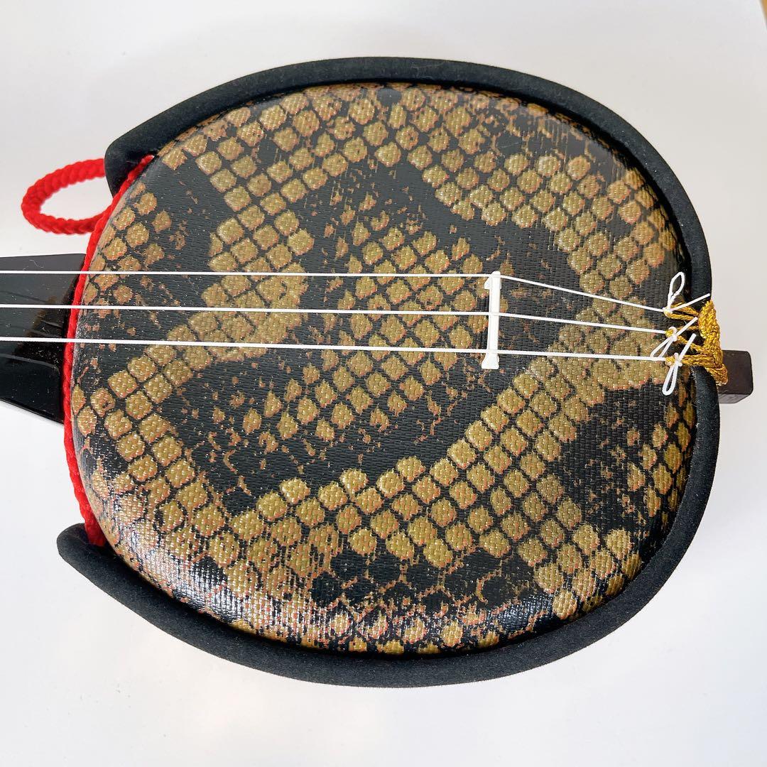 ★美品★沖縄三線 人工革張り 伝統楽器 和楽器 琉球 弦楽器 初心者 琉球