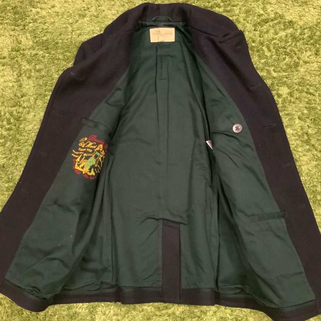 希少 マーメイド刺繍 10ボタン 13スター RRL ピーコート メンズXS