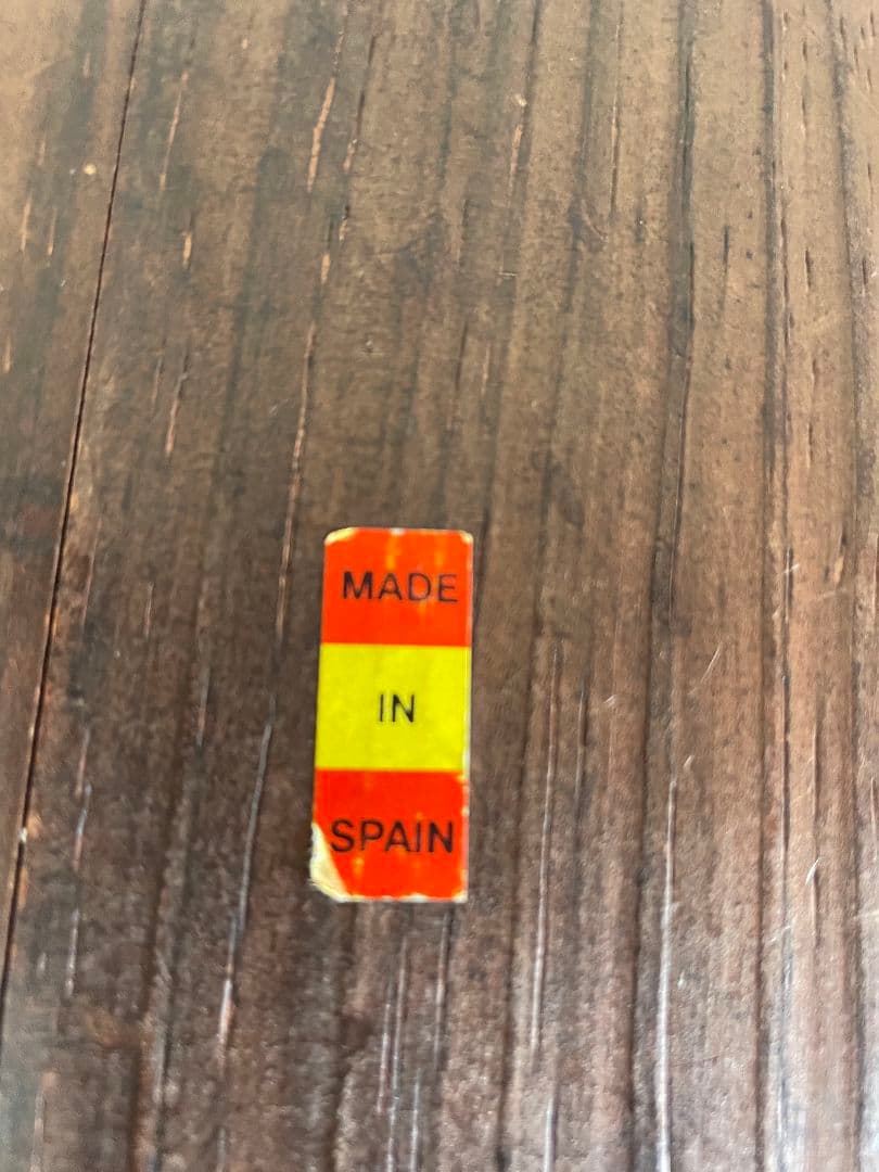 スペイン製　民芸品　サイドテーブル　花台　輸入家具