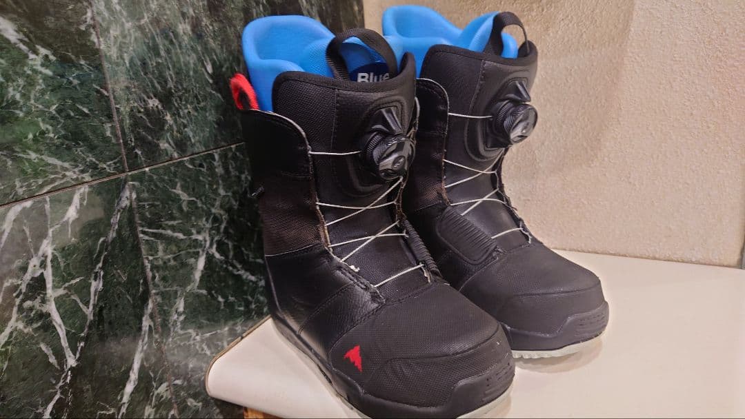＊BURTON スノーボードブーツ ボア ブラック/8／25　 24.5〜25