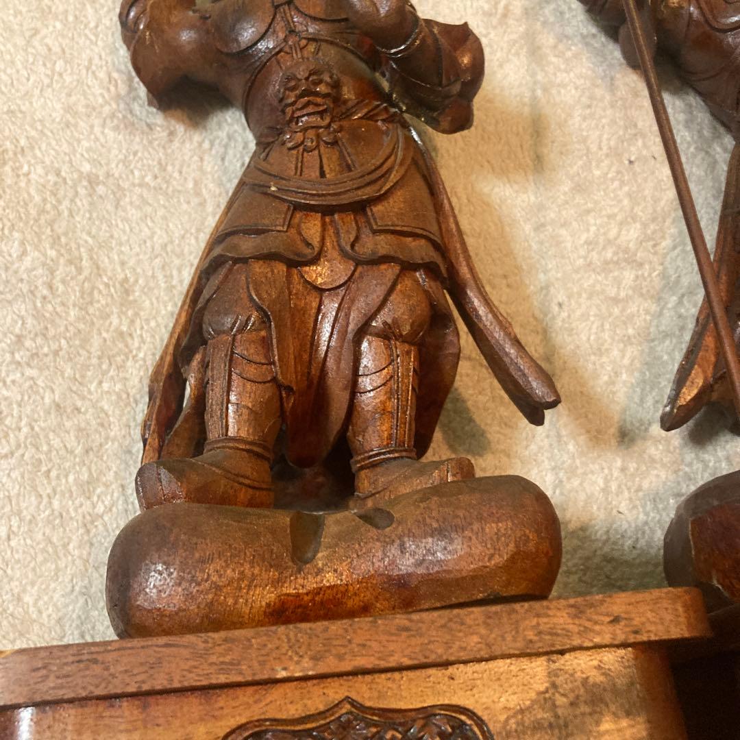 仏教工芸品　時代彫刻　一刀彫　極上彫　木彫仏像