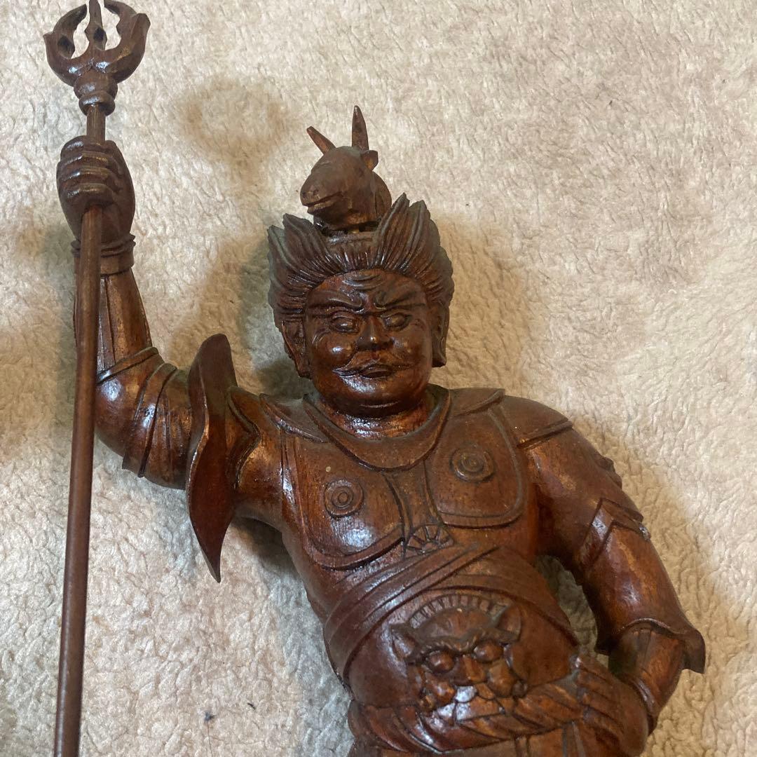 仏教工芸品　時代彫刻　一刀彫　極上彫　木彫仏像