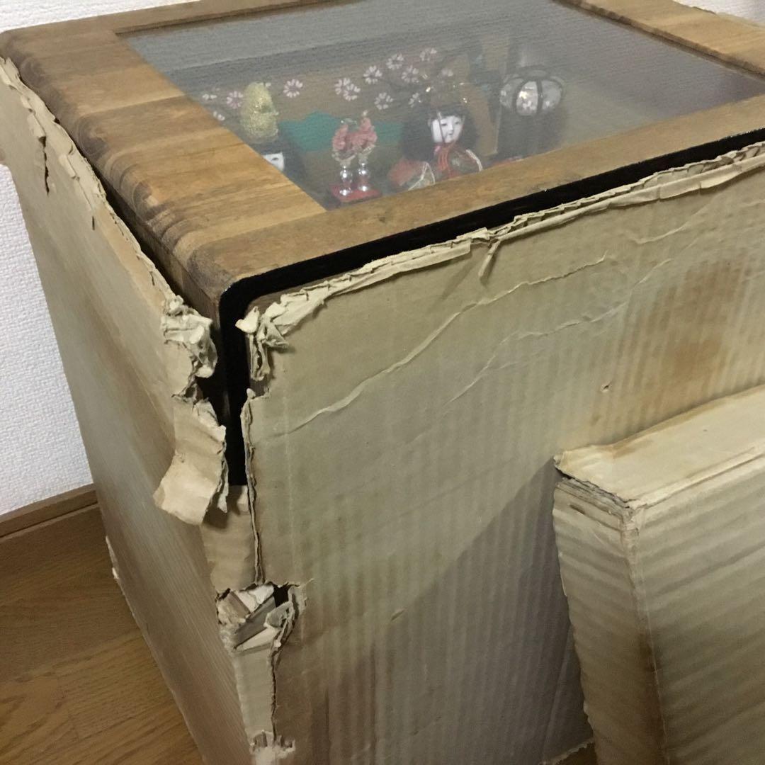 三越◆ミニ雛人形 ガラスケース入り◆ビンテージ 薬玉 木目込人形