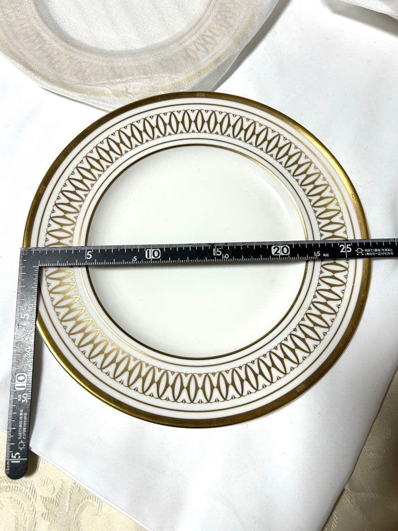 お値下げ【カルティエ】金彩ディナー皿　27センチ5枚セット　発送平日のみ