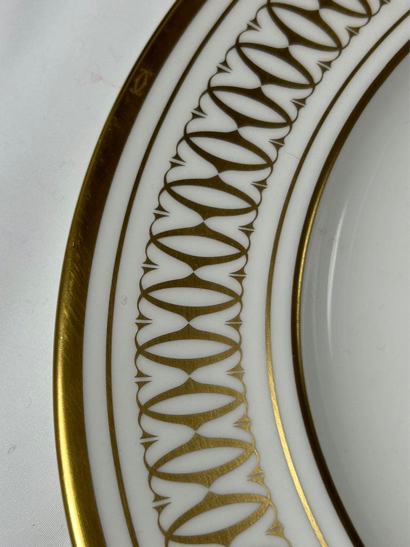 お値下げ【カルティエ】金彩ディナー皿　27センチ5枚セット　発送平日のみ