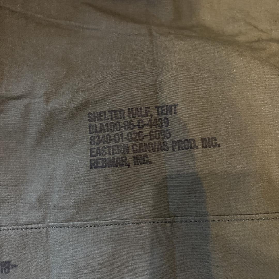 US パップテント ハーフシェルター 2枚 ポール・ペグセット 米軍 軍幕