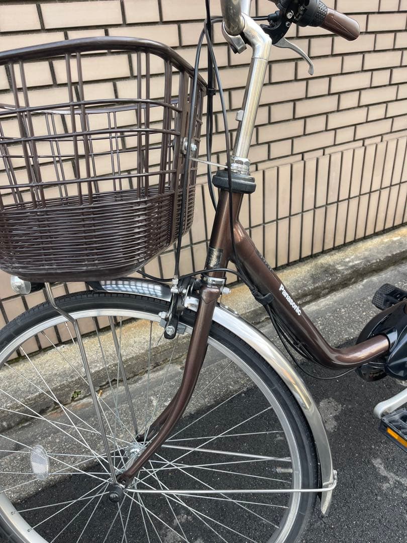 電動アシスト自転車 ブラウン シティタイプ