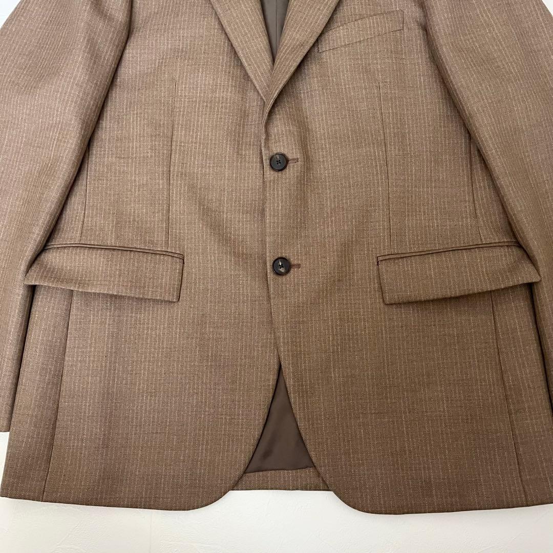 【美品】 AURALEE テーラードジャケット ウール ブラウン