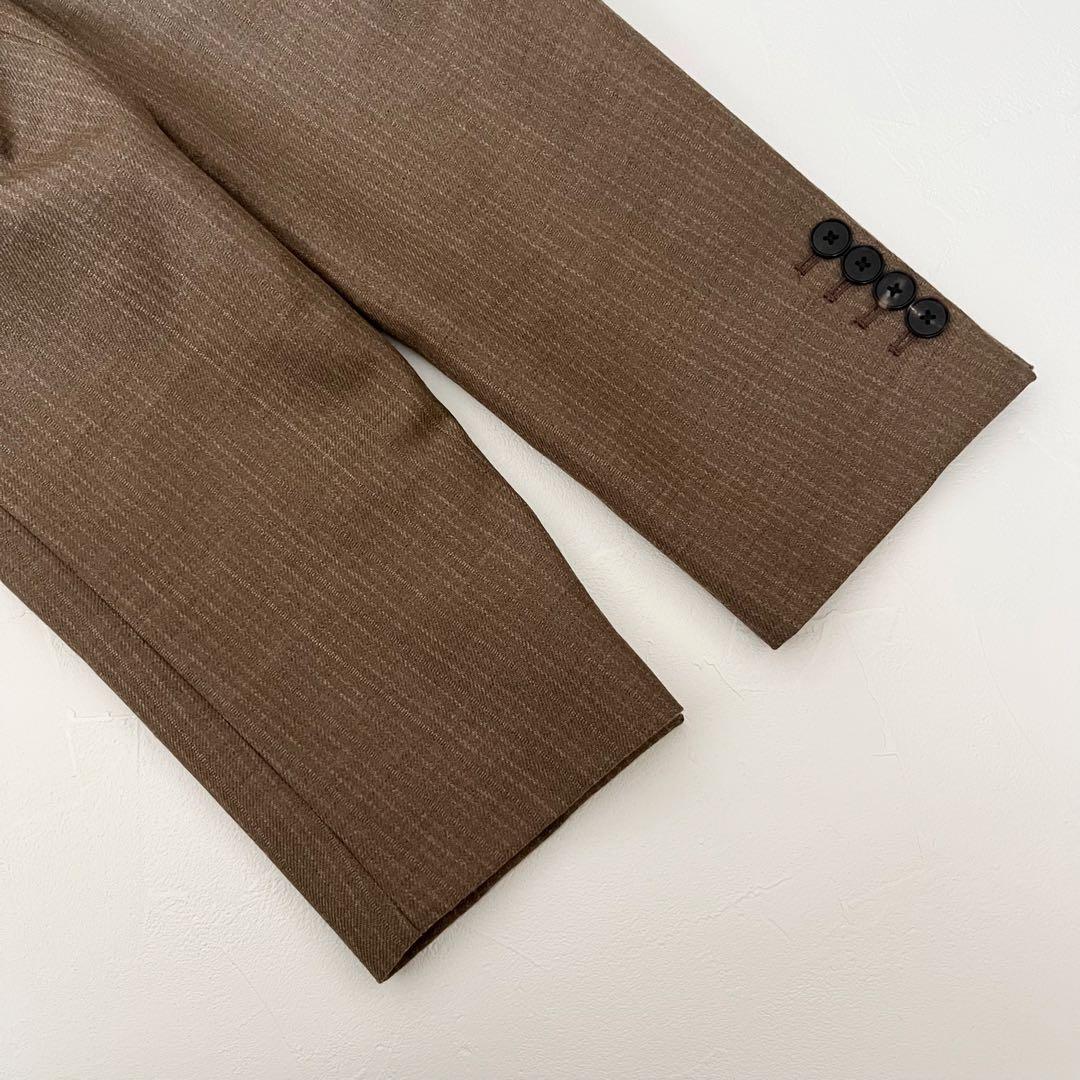 【美品】 AURALEE テーラードジャケット ウール ブラウン