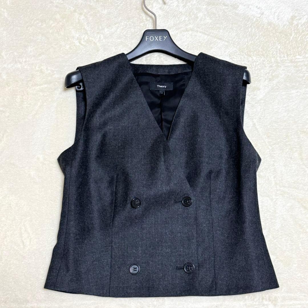 美品 セオリー 2025AW Double Breasted Vest