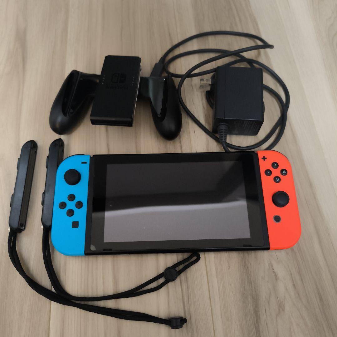 [動作確認済み] Nintendo Switch 本体 青/赤 ドックなし
