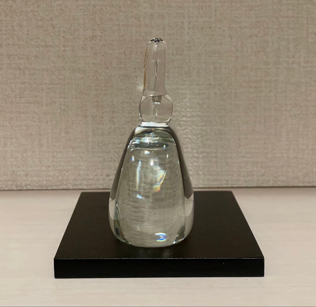 未使用 ガラス作家 金津沙矢香 さん ガラスのお雛様 南天のおひな様