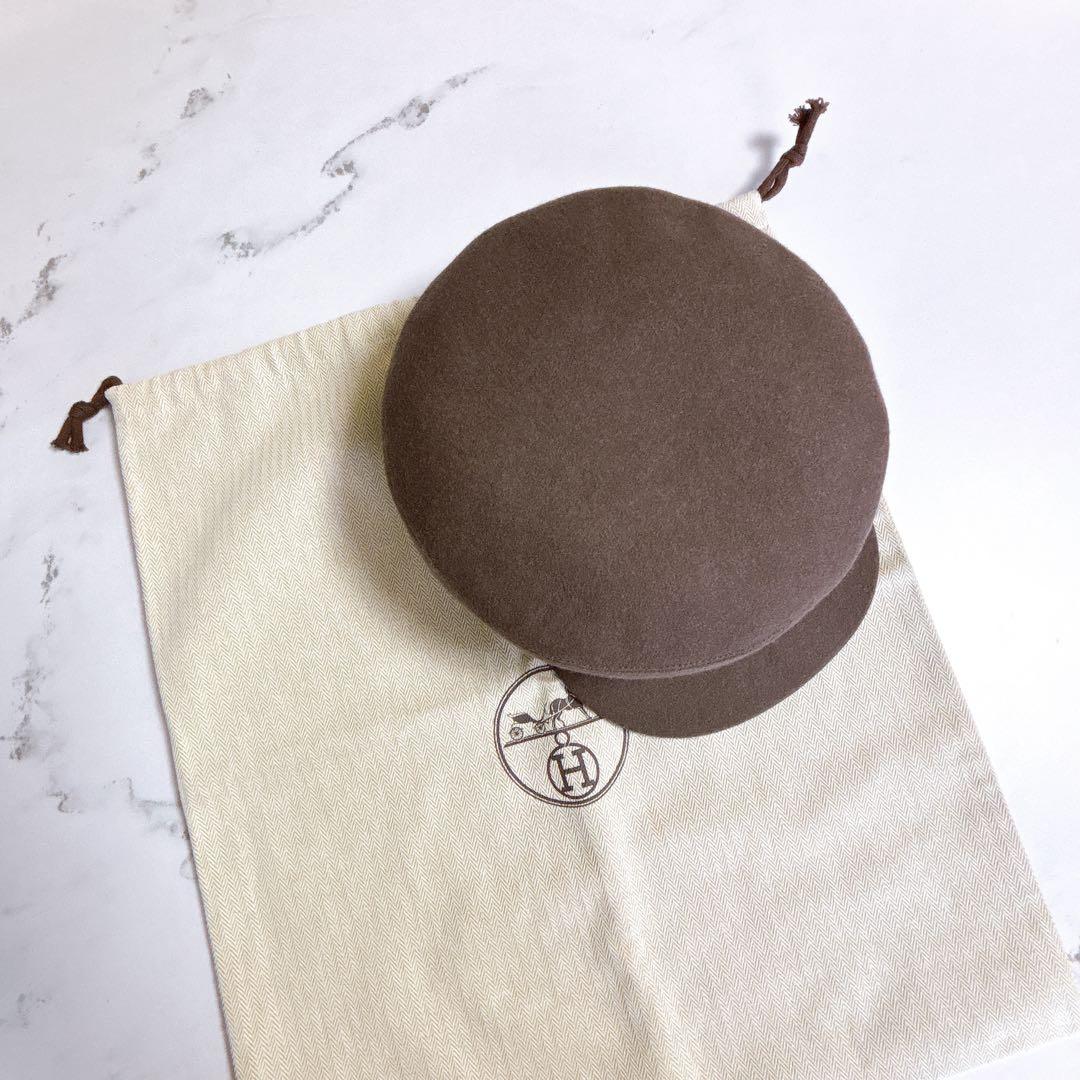 美品❣️ エルメス　キャスケット　マロンブラウン　サイズ58