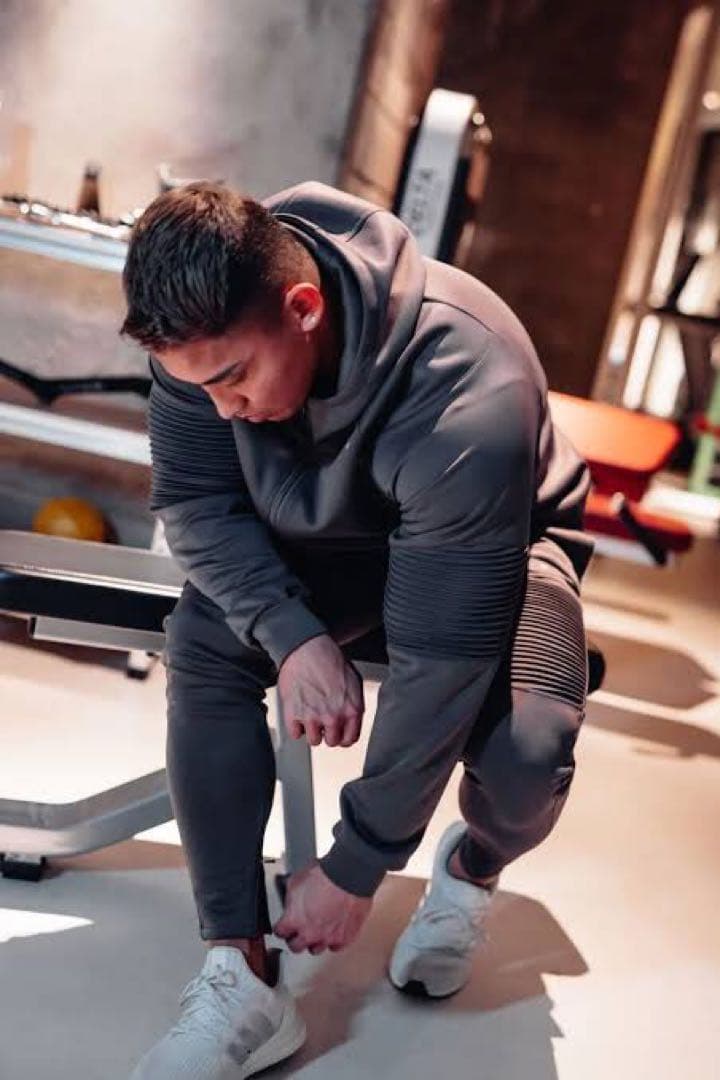 XENO ゼノ 上下 セットアップ ジャージ グレー バイカー サイズL