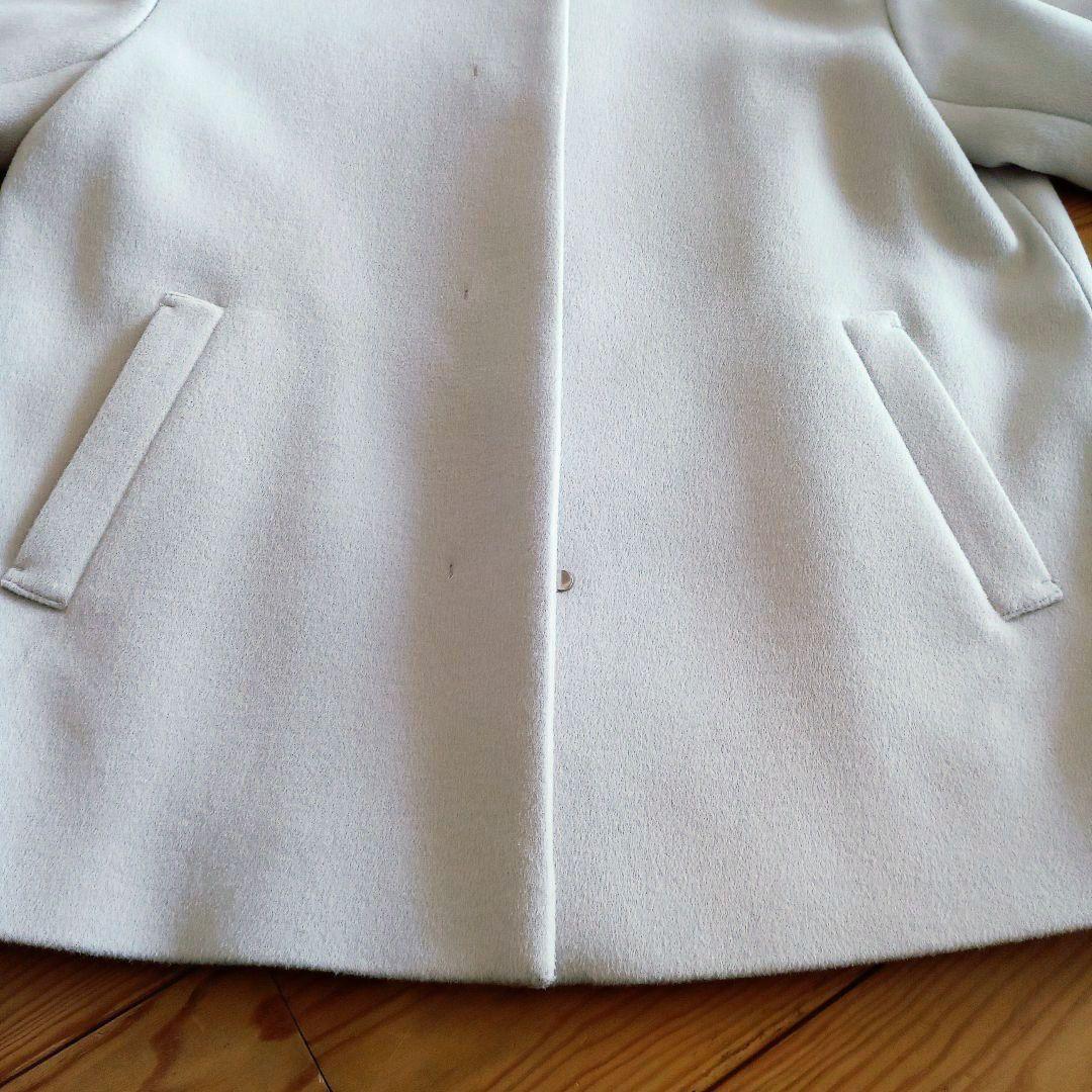 グリーンレーベルリラクシング　ノーカラーミドル丈コート　美品