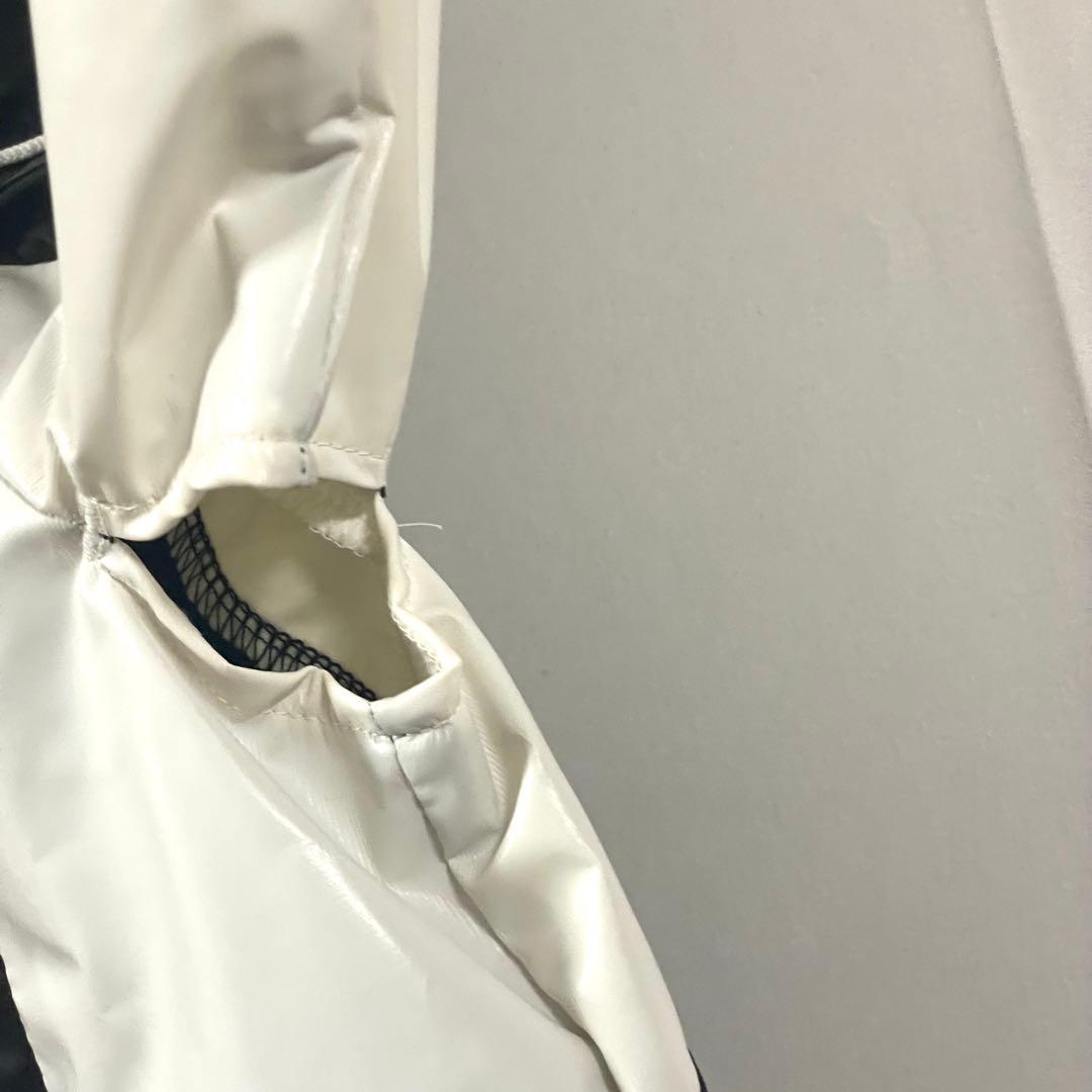 NIKE ナイロンエナメルプルオーバーシャツ 刺繍ロゴ 野球ピステ 黒 M