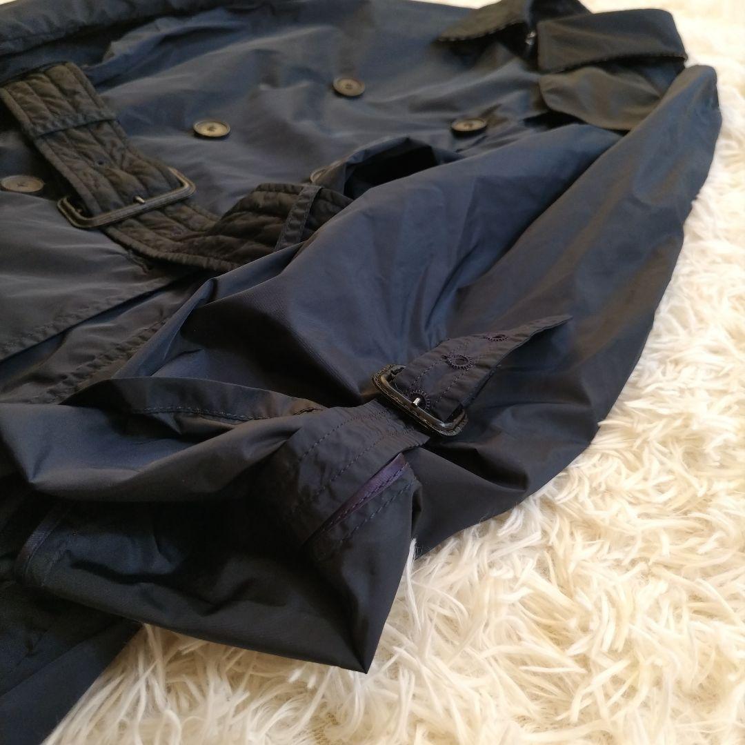 美品♡アクアスキュータム レディース トレンチコート ネイビー 44 XL