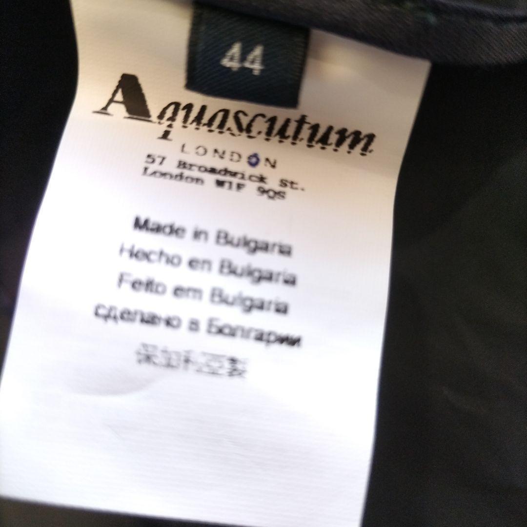 美品♡アクアスキュータム レディース トレンチコート ネイビー 44 XL