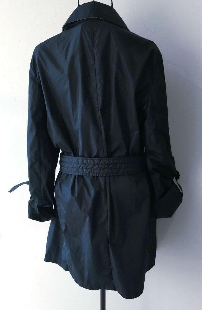 美品♡アクアスキュータム レディース トレンチコート ネイビー 44 XL