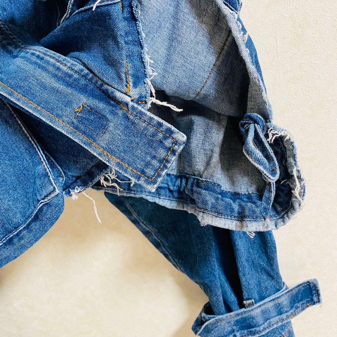 フランキーショップ　 デニムジャケット　Gジャン　ショート丈　オーバーサイズ