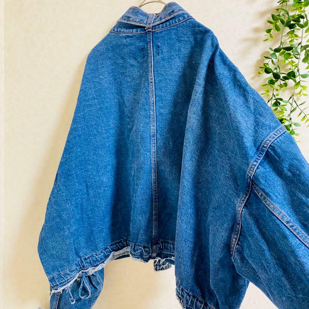 フランキーショップ　 デニムジャケット　Gジャン　ショート丈　オーバーサイズ