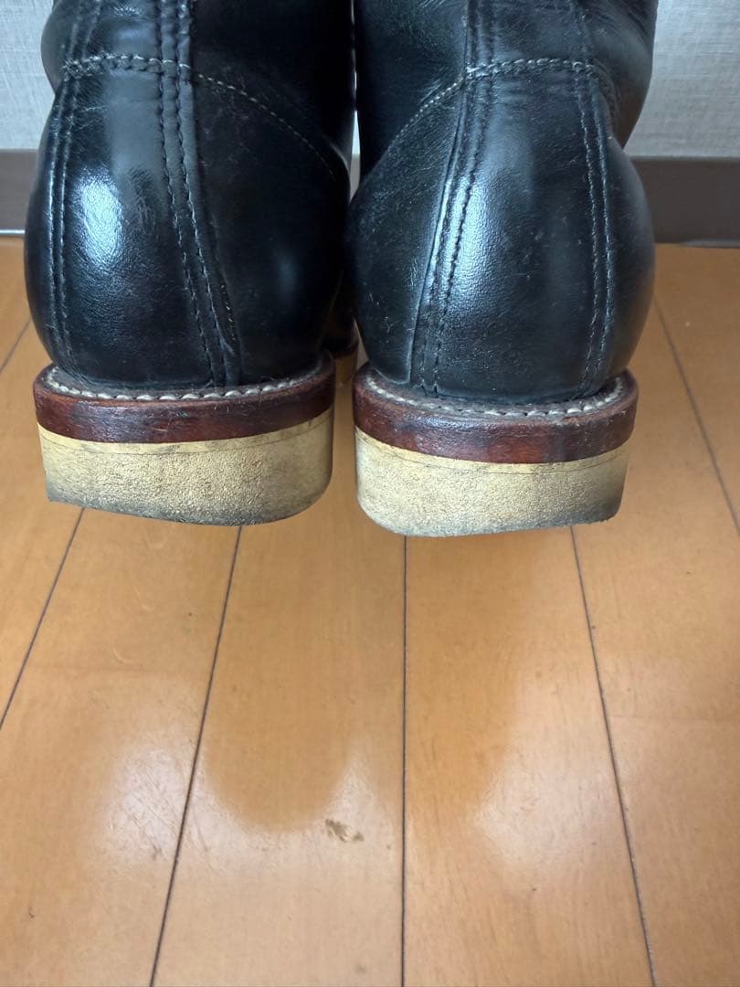 Chippewa チペワ ブラック ワークブーツ モックトゥ USA製 8E