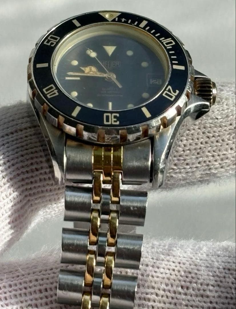 稼働 タグホイヤー HEUER ホイヤー　980.018 クォーツ　ブラック