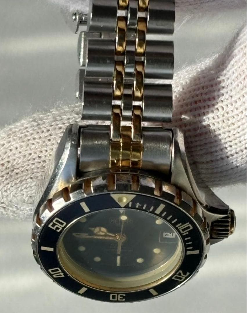 稼働 タグホイヤー HEUER ホイヤー　980.018 クォーツ　ブラック