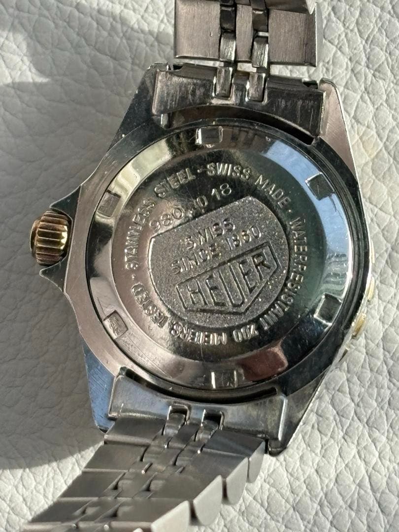 稼働 タグホイヤー HEUER ホイヤー　980.018 クォーツ　ブラック