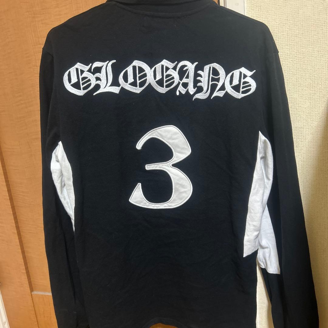 GLOGANG 長袖ポロシャツ Sサイズ ブラック