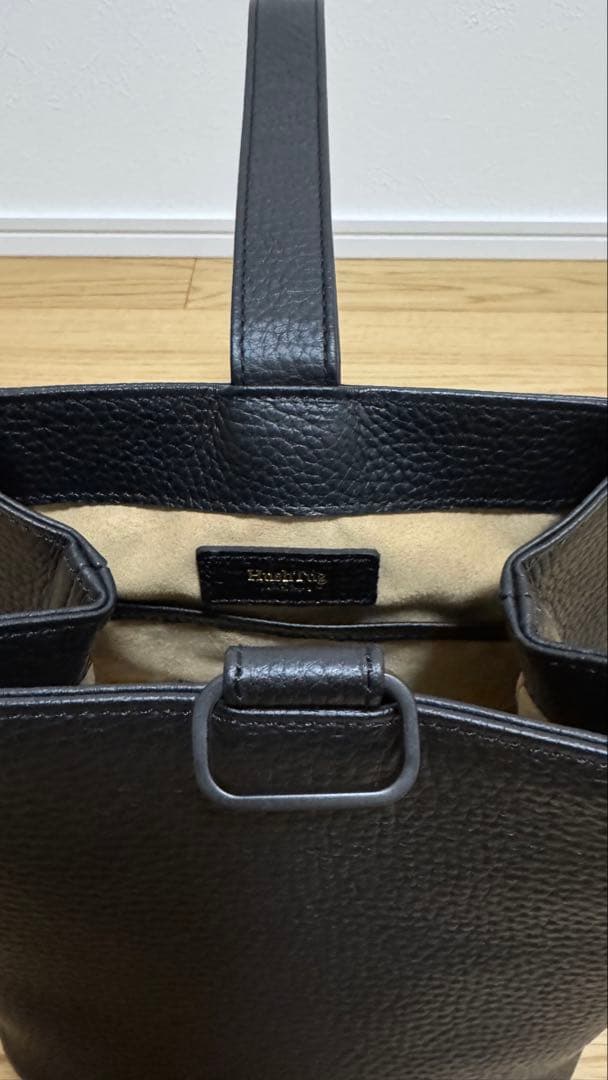 【ハッシュタグ】巾着レザーバッグ